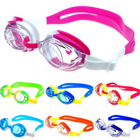 Colorful Adjustable Kids Anti-fog Swim Goggles